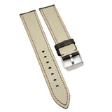 20mm Chocolate Brown Calf Leather Watch Strap