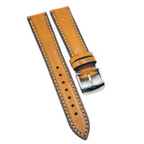 18mm Classic Style Ochre Orange Calf Leather Watch Strap