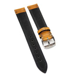 18mm Classic Style Ochre Orange Calf Leather Watch Strap