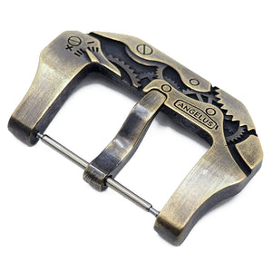 22mm, 24mm Gear Engraving Bronze Tang Buckle