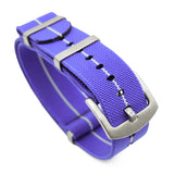 20mm, 22mm Military Style Multi Color Elastic Nylon Watch Strap, Tang Buckle Style, 9 Colors