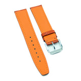 20mm Tangerine Orange Alligator Leather Watch Strap For IWC, Tang Buckle Style