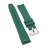20mm Curved End Silicone Watch Strap For Rolex and Omega, 4 Colors