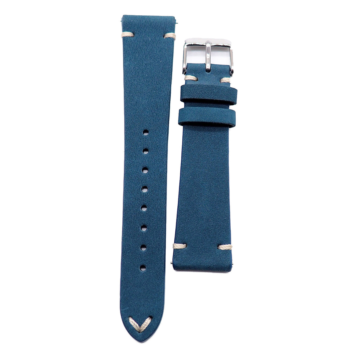 20mm Vintage Style Matte Calf Leather Watch Strap, Quick Release Sprin ...