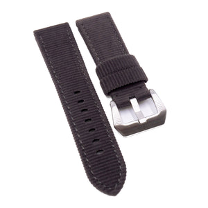24mm Black Flannel Watch Strap For Panerai