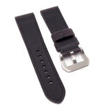 24mm Black Flannel Watch Strap For Panerai