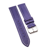 20mm Grape Violet Ostrich Leather Watch Strap