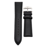 23mm Calf Leather Watch Strap, Brunette Brown / Black