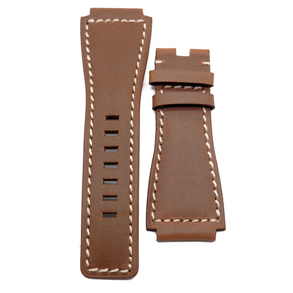 24mm Matte Calf Leather Watch Strap For Bell & Ross, 4 Colors