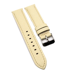 20mm, 22mm Banana Yellow Epsom Calf Leather Watch Strap