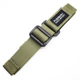 20mm, 22mm Nylon Sport Velcro Watch Strap, Army Green / Black / Blue