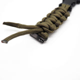 20mm, 22mm Nylon Shoelace Watch Strap, Quick Release Bars, Army Green / Black
