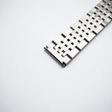 20mm, 22mm Straight End Stainless Steel Watch Strap, Polished, Model 2