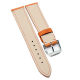 20mm Tiger Orange Ostrich Leather Watch Strap