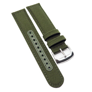20mm, 22mm Army Green Nylon Watch Strap For Seiko