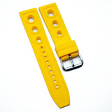 22mm, 24mm Racing Style Rubber Watch Strap For Breitling, Black / Yellow / Red / Navy Blue
