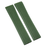 21mm Curved End Rubber Watch Strap For Patek Philippe Aquanaut 5167, 7 Colors